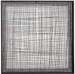 Willow Row Large Square Black Mesh Metal Wall Decor - 40" x 40 at Nordstrom Rack