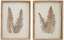 Willow Row Large Vintage Style Fern Shadow Boxes Wall Art - Set of 2 at Nordstrom Rack