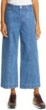 Maya High Waist Ankle Wide Leg Jeans