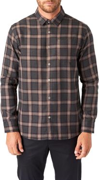 River Trim Fit Check Button-Up Shirt