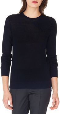 Akris Floral Applique Long Sleeve Sweater at Nordstrom Rack