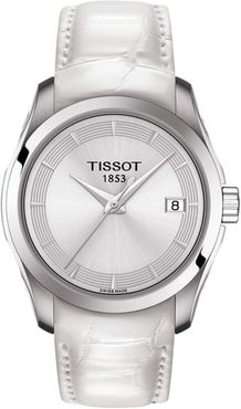 Tissot Women's Couturier Croc Embossed Leather Strap Watch, 32mm at Nordstrom Rack