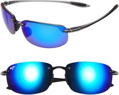 'Ho'Okipa - Polarizedplus2' 63mm Sunglasses - Smoke Grey/ Blue Hawaii