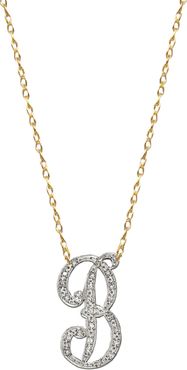 Diamond Initial Pendant Necklace