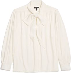 Barbara Tie Neck Silk Blouse