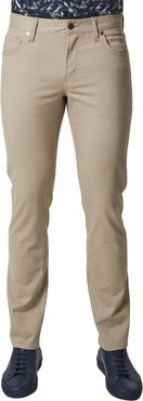 Clifton Slim Brushed Twill Slim Straight Leg Five-Pocket Pants