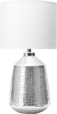 nuLOOM Silver Iron Gena 23" Cotton Shade Table Lamp at Nordstrom Rack