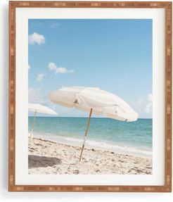 Beach Umbrella Framed Wall Art