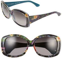 You Move Me 60mm Polarizedplus2 Sunglasses - Silk/ White/ Teal