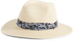 Paisley Bandana Panama Hat