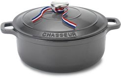 French Home 7.1 Quart Caviar Grey Enameled Cast Iron Round Dutch Oven at Nordstrom Rack