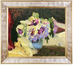 Overstock Art Vase of Flowers - Framed Oil Reproduction of an Original Painting by Edouard Vuillard at Nordstrom Rack