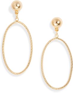 Oval Drop Earrings