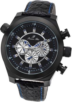 Porsamo Bleu Men's Syndey Embossed Leather Strap Watch, 47mm at Nordstrom Rack
