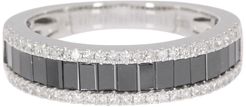 Effy 14K White Gold Black & White Diamond Band Ring - Size 7 - 1.06 ctw at Nordstrom Rack