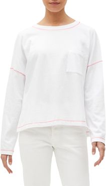 Reece Contrast Stitch Long Sleeve Top