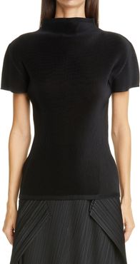 Mist Basics Funnel Neck Top