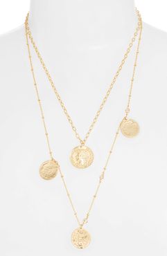 Set Of 2 Coin Pendant Necklaces