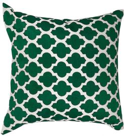 DIVINE HOME Emerald Green Embroidered Sahara Throw Pillow - 20"x20" at Nordstrom Rack