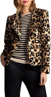 Trina Turk Reprise Leopard Print Faux Fur Jacket at Nordstrom Rack