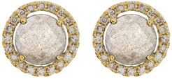 Meira T 14K Yellow Gold Labradorite & Diamond Stud Earrings at Nordstrom Rack