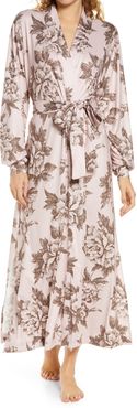 Floral Print Long Robe