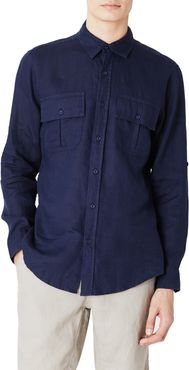 Garret Linen Button-Up Shirt