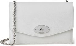 Small Darley Leather Crossbody Bag - White