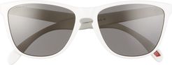 Frogskins(TM) 35Th Anniversary 54mm Keyhole Sunglasses - Polished White/ Prizm Grey