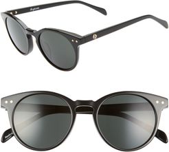 Oxford 49mm Sunglasses - Black/ Grey
