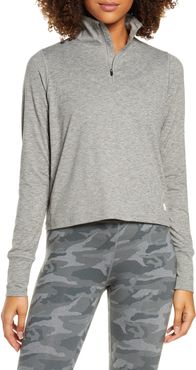 Crescent Performance Half-Zip Crop Pullover