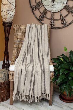 Parkland Collection Robby Transitional Beige 52" x 67" Woven Handloom Throw at Nordstrom Rack