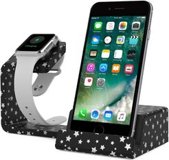 POSH TECH Dual 2-in-1 Charging Stand for Apple Watch and Smartphones - Black Star at Nordstrom Rack