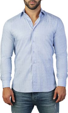 Fibonacci Regular Fit Cotton Button-Up Shirt