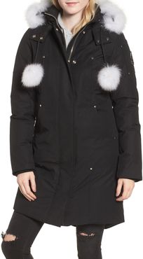 'Stirling' Down Parka With Genuine Fox Fur Trim