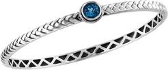 Effy Sterling Silver & 18K Yellow Gold Blue Topaz Bangle at Nordstrom Rack