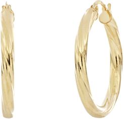 Bony Levy 14K Yellow Gold Polished 26mm Hoop Earrings at Nordstrom Rack