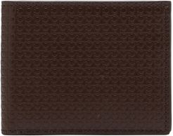 Mini Gancio Leather Wallet - Brown