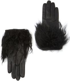 UGG Touchscreen Compatible Genuine Shearling Leather Gloves at Nordstrom Rack