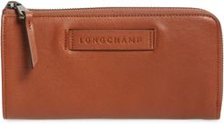 3D Leather Wallet - Brown