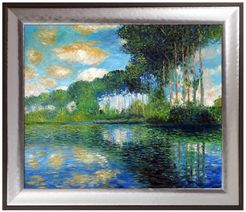 Overstock Art Poplars on the Banks of the Epte by Claude Monet Framed Hand Painted Oil on Canvas at Nordstrom Rack