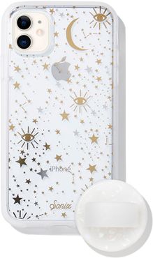 Cosmic Iphone 11 Case & Slide Silicone Phone Ring - White