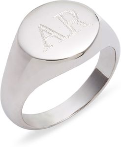 Argento Vivo Personalized Signet Ring
