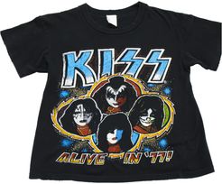 Kiss Alive In '77 Distressed Graphic Tee