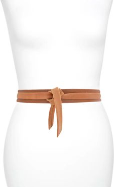 Skinny Leather Wrap Belt