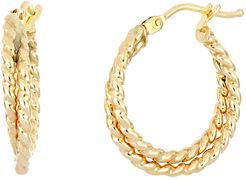 Bony Levy 14K Yellow Gold Mykonos Crossover Hoop Earrings at Nordstrom Rack