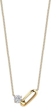 Linked Diamond Station Necklace