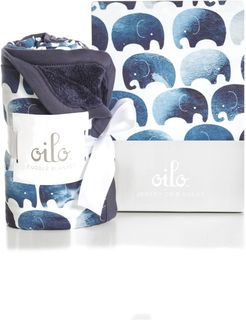 Elephant Crib Sheet & Cuddle Blanket Set