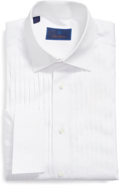 Big & Tall David Donahue Regular Fit French Cuff Tuxedo Shirt