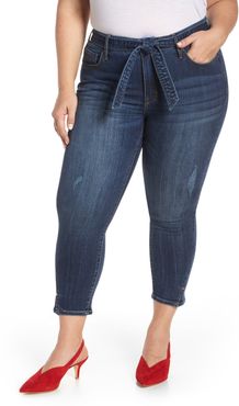 Plus Size Women's Seven7 Hollywood Mid Rise Skinny Ankle Jeans